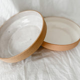Buff & White Stackable Bowls