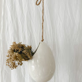 Gloss White Hanging Pod Vessel SALE