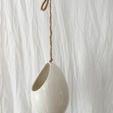 Gloss White Hanging Pod Vessel SALE