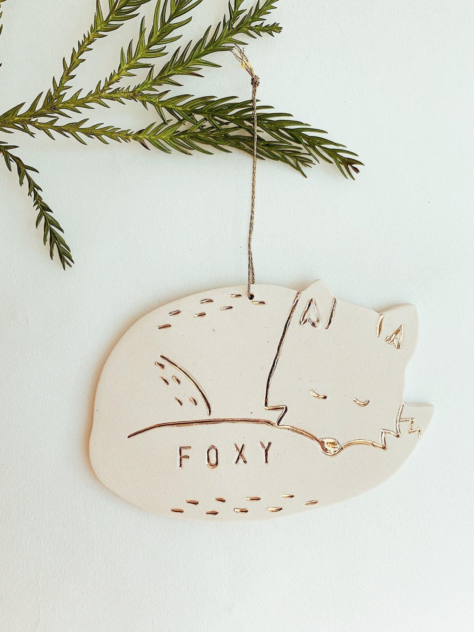 Fox Personalized Ornament - MuddyHeartMuddyHeartHoliday