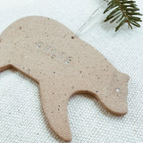 Personalized Bear Ornament MuddyHeart