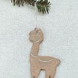 Personalized Llama Ornament MuddyHeart