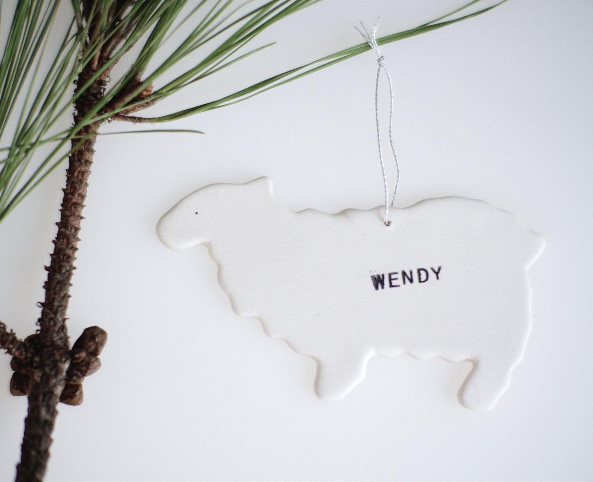 Sheep Personalized Ornament - MuddyHeartMuddyHeartHoliday