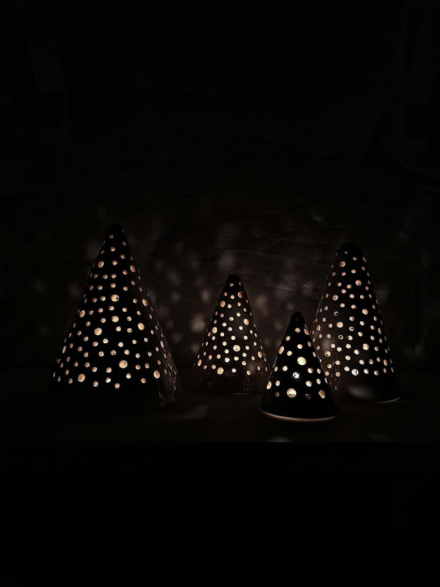 Starry Trees Candle Luminaries - MuddyHeartMuddyHeartHoliday