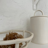 Handled Ceramic Kitchen Canisters | Long-Arch Lid