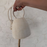 Handled Ceramic Wish Bell with Foraged Wood Knocker