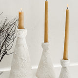 Conical Ceramic Taper Candle Holders