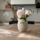 Handmade Small Bellied Handle Ceramic Vase