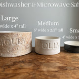 Handmade Personalized Name Ceramic Pet Bowls