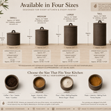 Handled Ceramic Kitchen Canisters | Long-Arch Lid