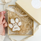 Pet Paw Personalized Ornament