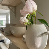 Handmade Small Bellied Handle Ceramic Vase