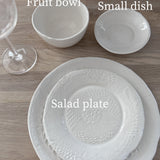 Handmade Rustic Edge Smooth Texture Dinnerware Set