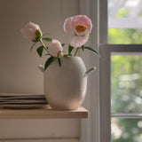 Handmade Small Bellied Handle Ceramic Vase