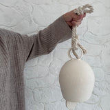Handmade Round Handle Ceramic Bell - Large