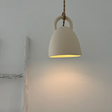 Handmade Open Bell Ceramic Pendant Light