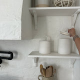 Handled Ceramic Kitchen Canisters | Long-Arch Lid