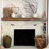 SPOOKY Stoneware Halloween Garland -Handmade Ceramic Neutral Halloween Decor