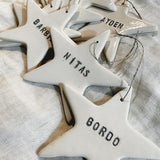 Personalized Star Ornaments