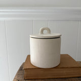 Small Stoneware Canister Vessel