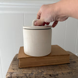 Small Stoneware Canister Vessel