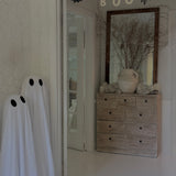 BOO Stoneware Halloween Garland -Handmade Ceramic Neutral Halloween Decor