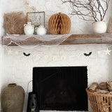 SPOOKY Stoneware Halloween Garland -Handmade Ceramic Neutral Halloween Decor