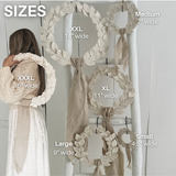 Handmade Laurel Porcelain Wreath