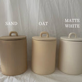 Handmade Customizable Ceramic Canisters