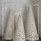 Large Starry Trees Candle Luminaries