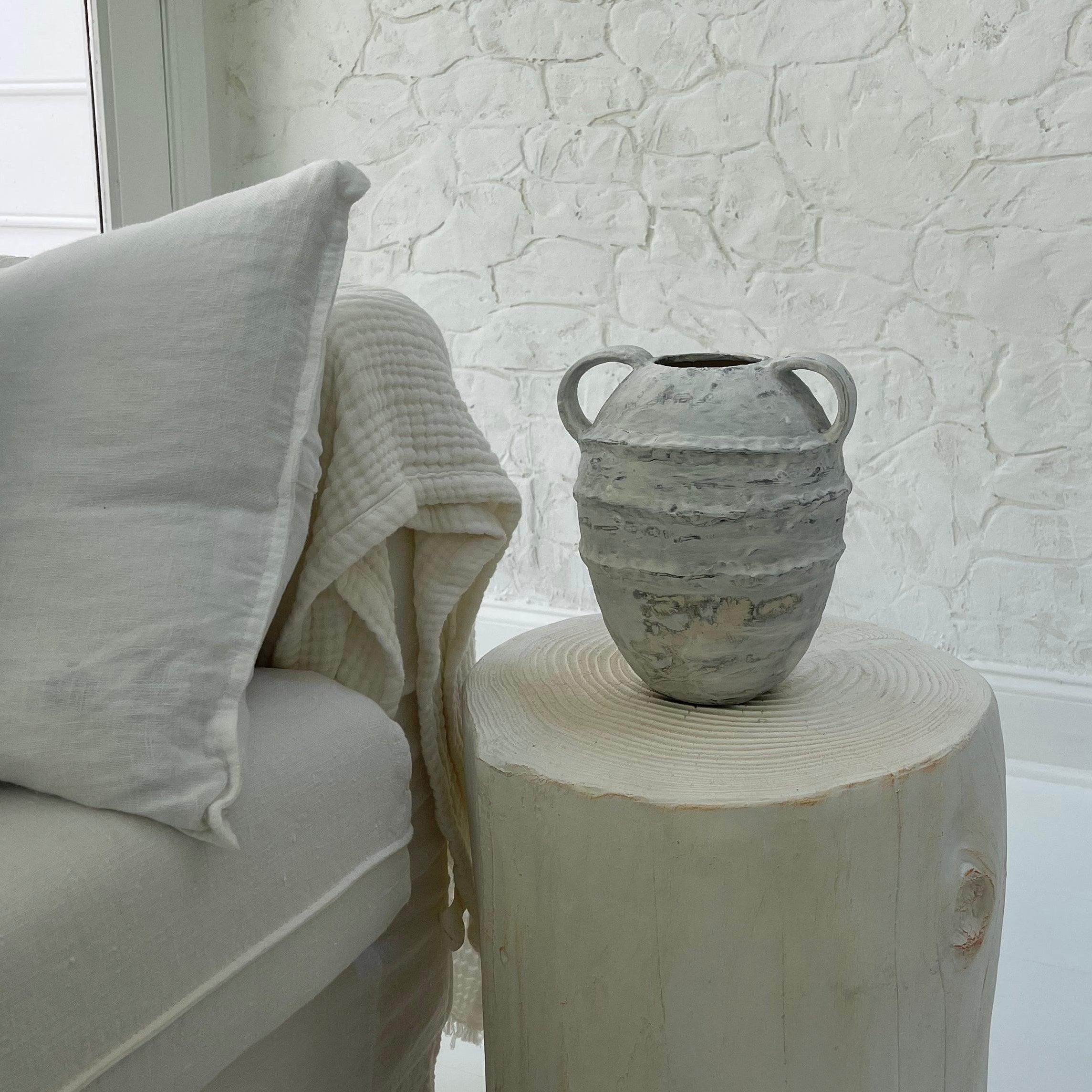 Tall Banded Olive Jar MuddyHeart