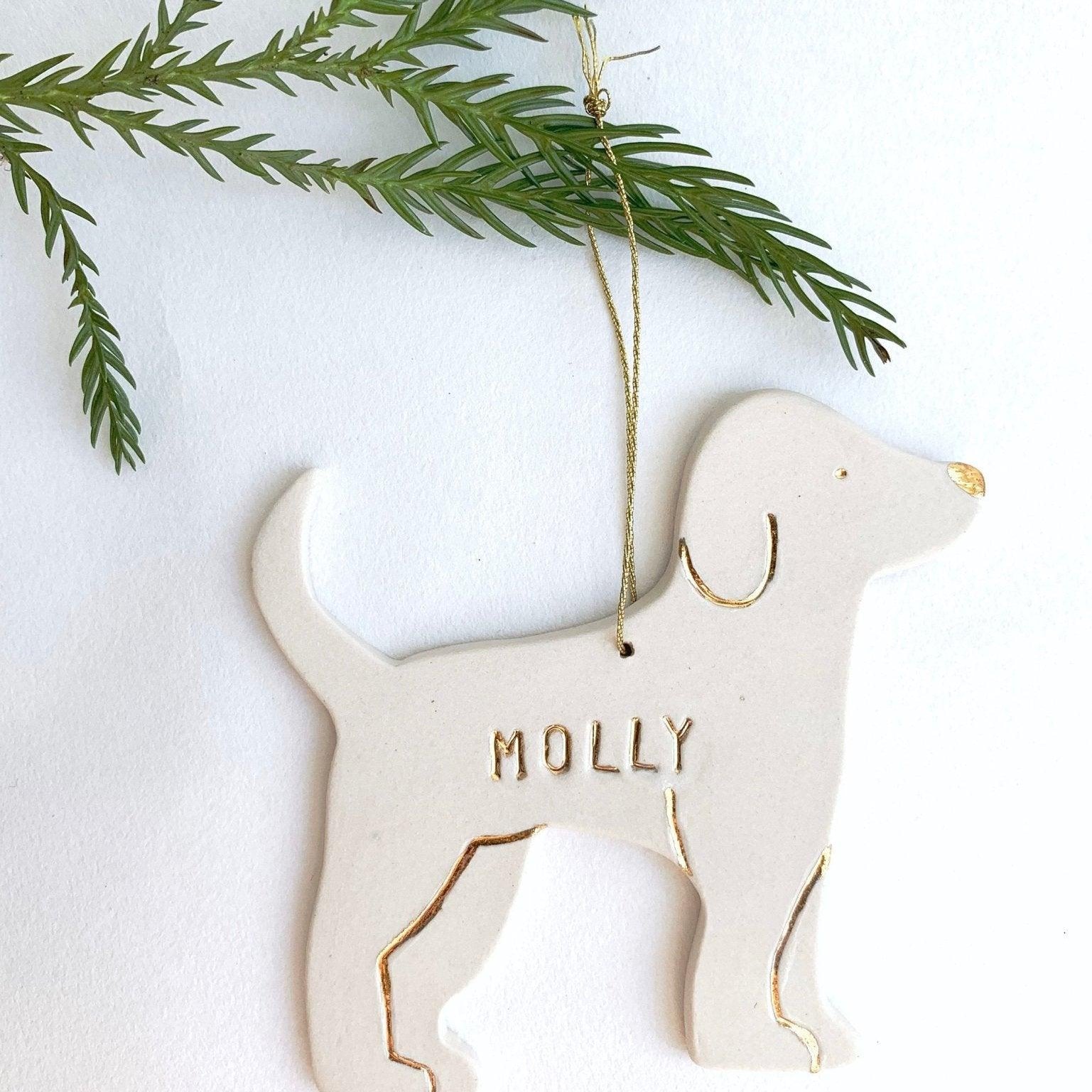 Doggy Personalized Ornament - MuddyHeartMuddyHeartHoliday