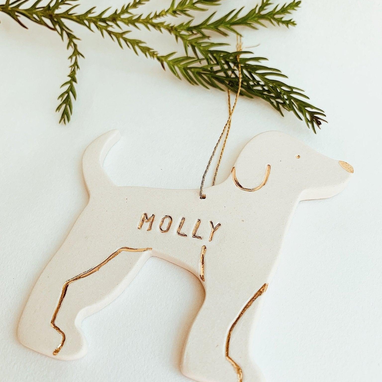 Doggy Personalized Ornament - MuddyHeartMuddyHeartHoliday