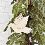 Dove Personalized Porcelain Ornament - MuddyHeartMuddyHeartHoliday