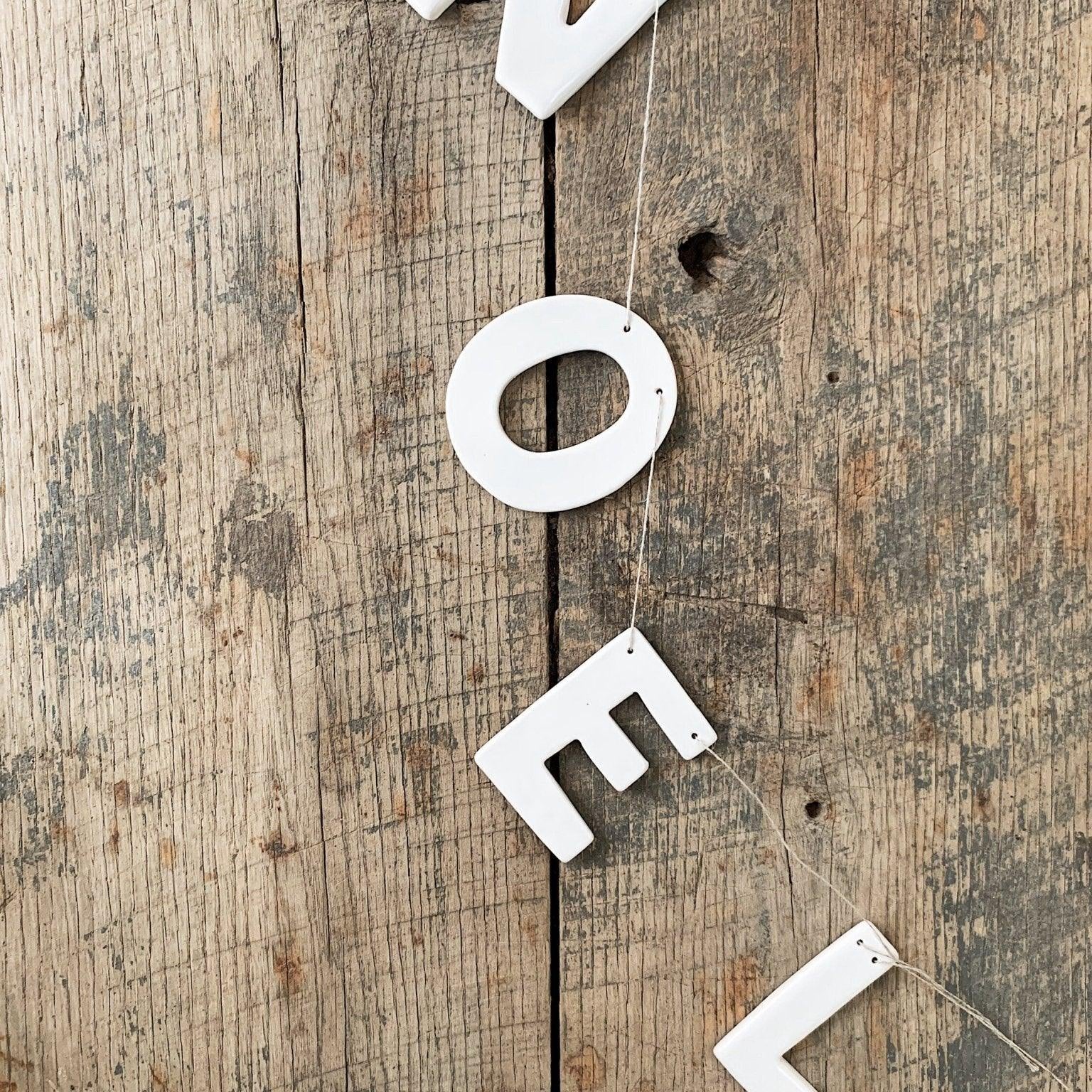 Holiday Porcelain Garland - MuddyHeartMuddyHeart