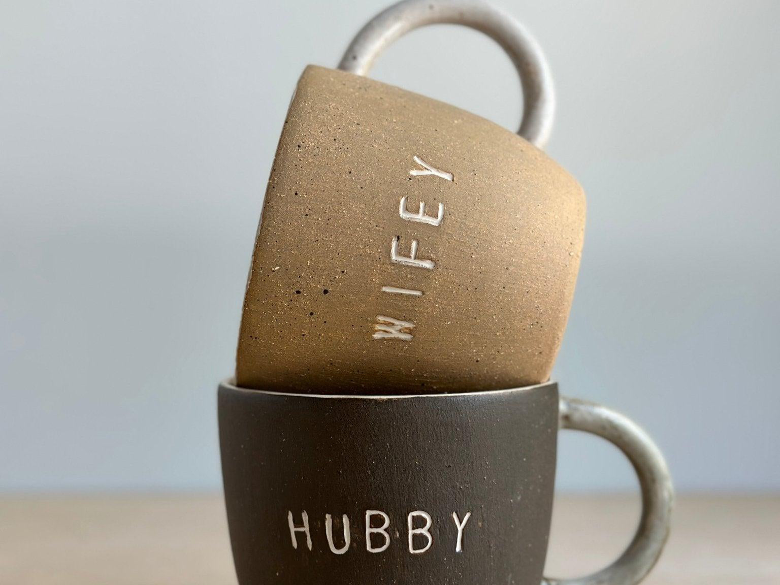 Hubby & Wifey Mugs - MuddyHeartMuddyHeartmug