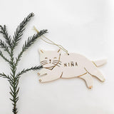Kitty Cat Personalized Ornament - MuddyHeartMuddyHeartHoliday