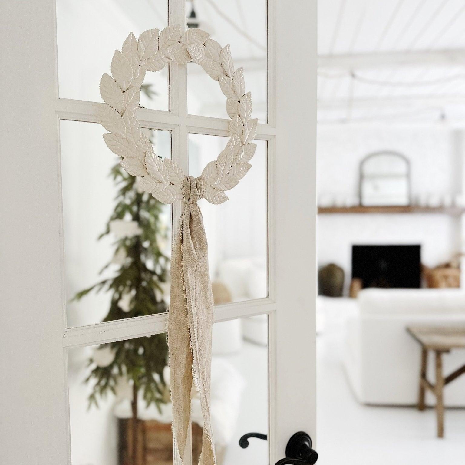 Laurel Porcelain Wreath MuddyHeart