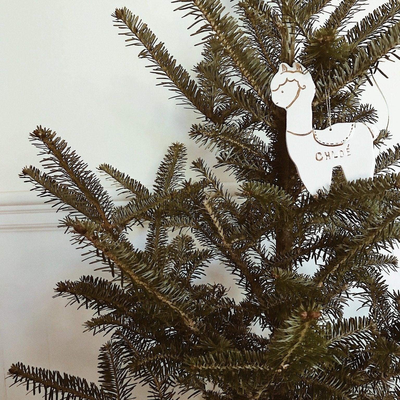 Llama Personalized Ornament MuddyHeart