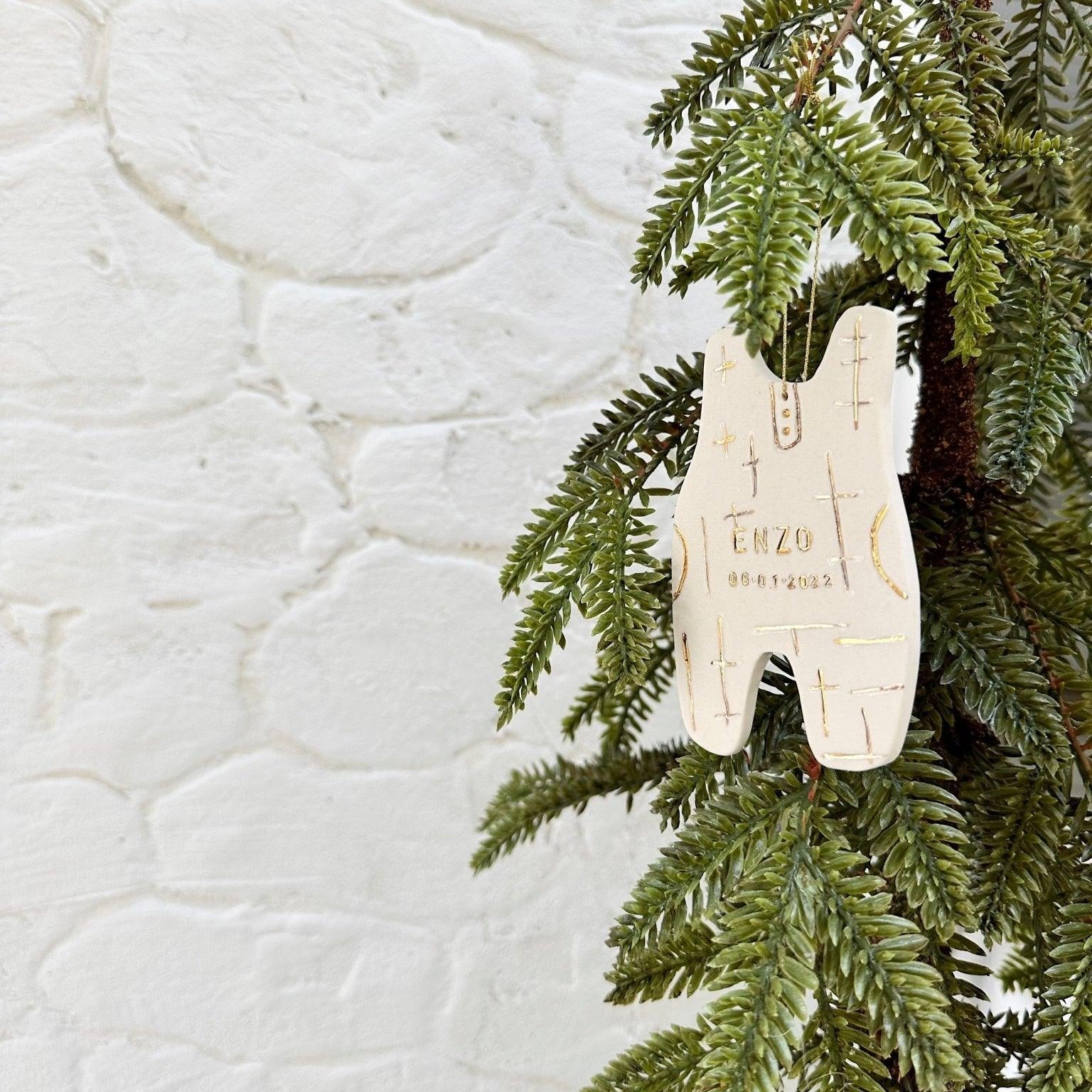 Overall Personalized Porcelain Ornament MuddyHeart