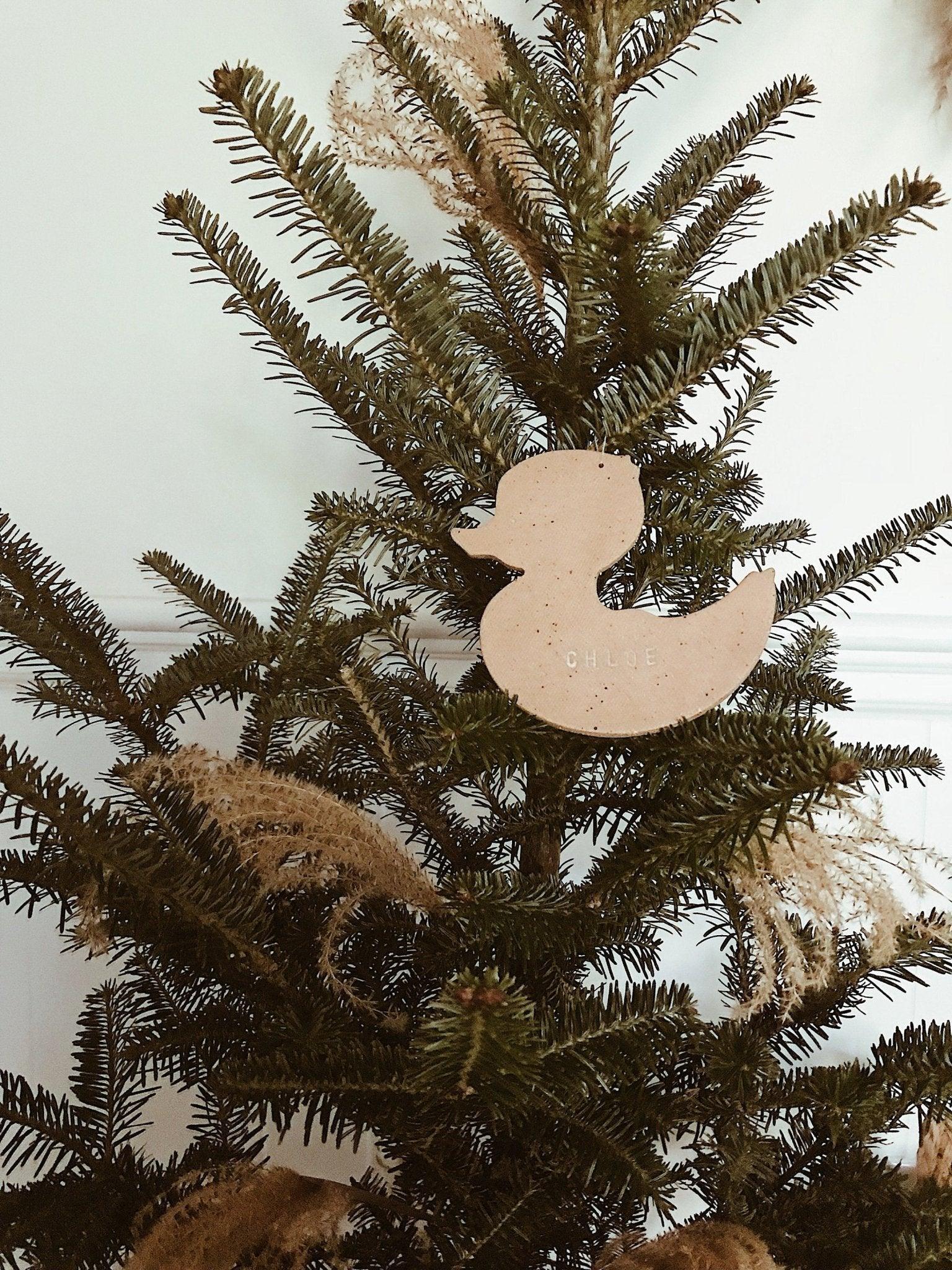 Personalized Duck Ornament MuddyHeart