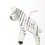 Personalized Zebra Ornament MuddyHeart