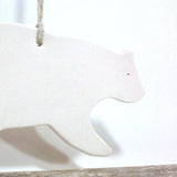 Polar Bear White Ornament MuddyHeart