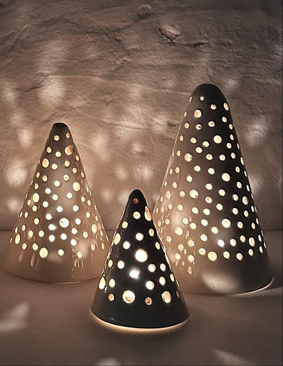 Starry Trees Candle Luminaries - MuddyHeartMuddyHeartHoliday